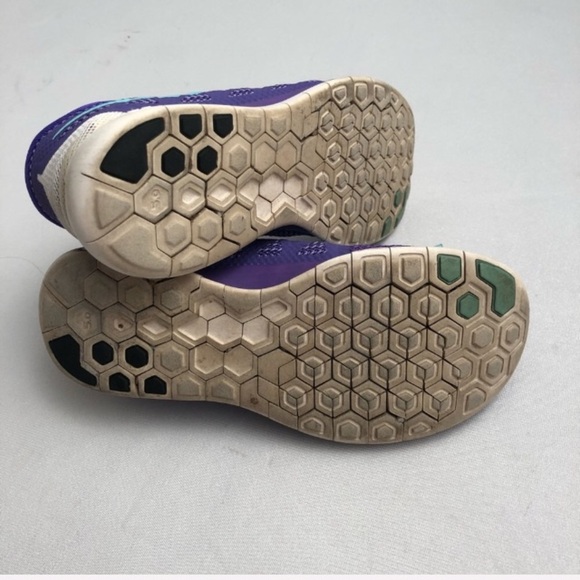 Nike Free Hyper Grape and Aqua running sneakers 7 - Picture 6 of 7